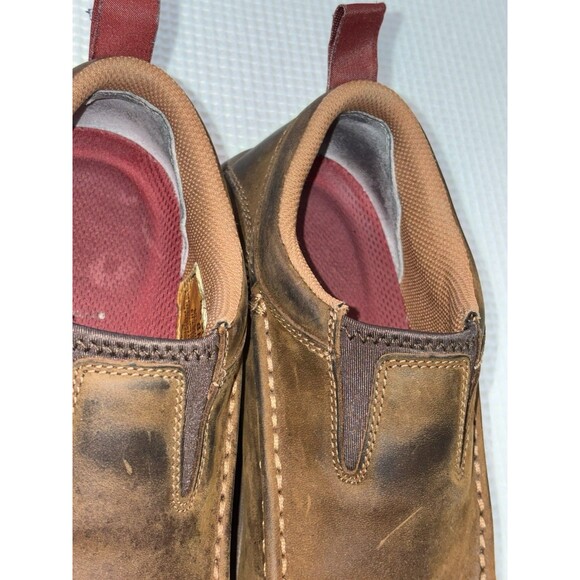Twisted X Work Shoes Mens 8 Composite Safety Toe Leather Slip Moccasin MXCC003 main image 7